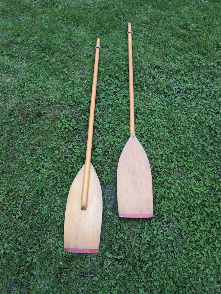 Set van 2 houten roeispanen, Ophalen of Verzenden, Gebruikt