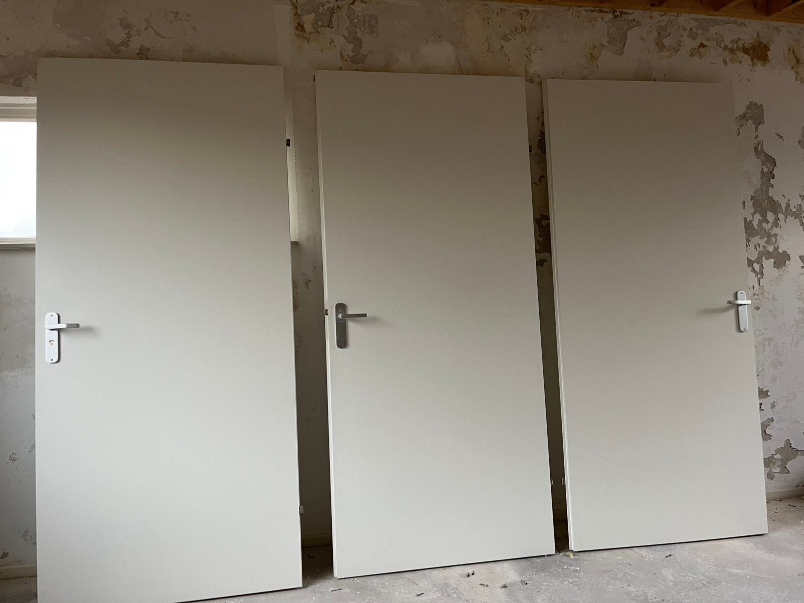 3x opdek binnendeuren wit met beslag, Ophalen, 80 tot 100 cm, Binnendeur, Zo goed als nieuw