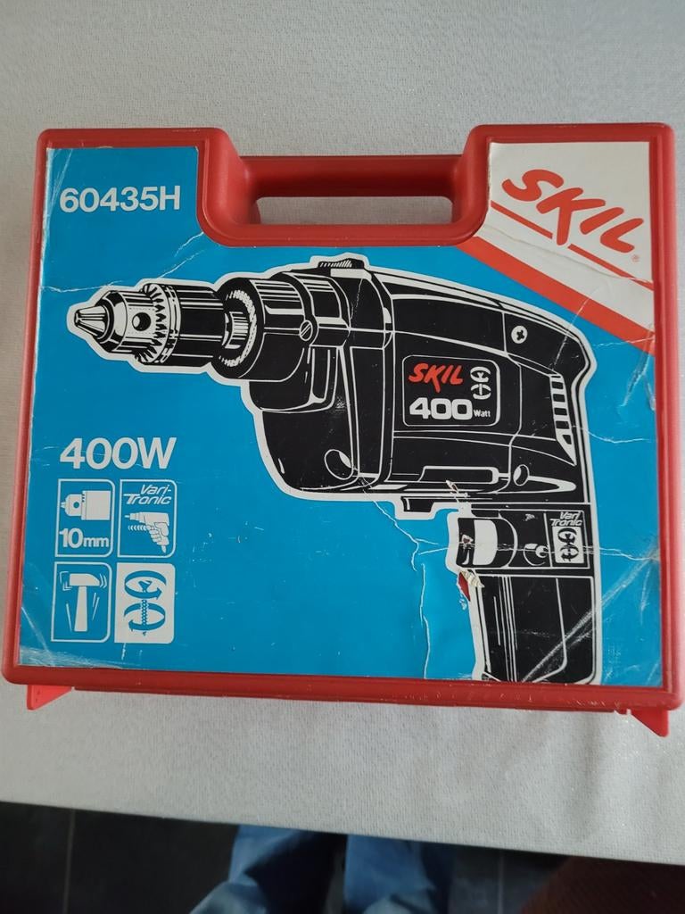 Skil Boormachine 400W - Links- en Rechtsdraaiend, Boormachine, Gebruikt, Variabele snelheid, Ophalen of Verzenden