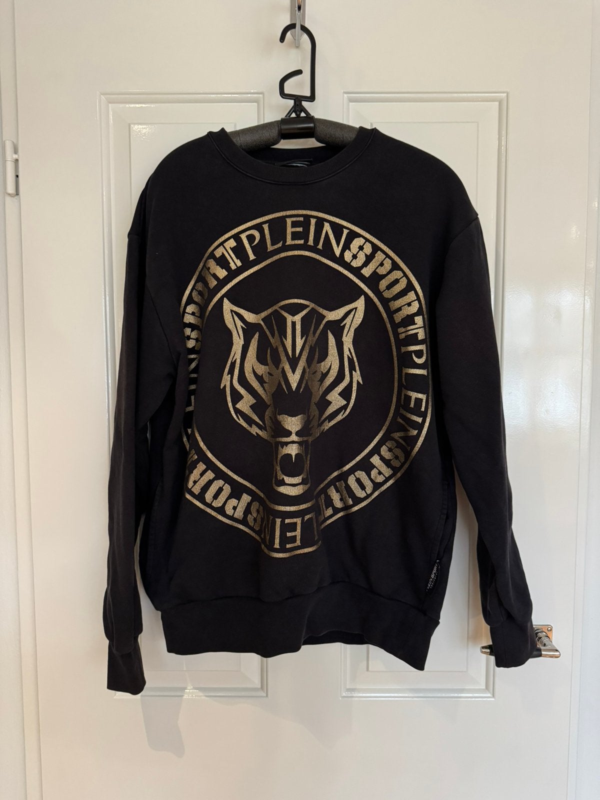 Plein sport Philipp Plein sweater maat L, Kleding | Heren, Ophalen of Verzenden, Zo goed als nieuw, Zwart
