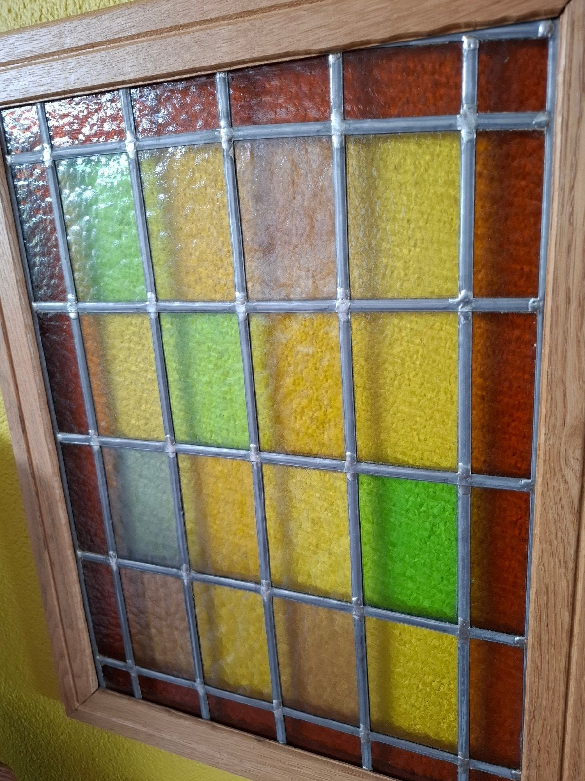 2x Glas in lood raam, Minder dan 80 cm, Ophalen of Verzenden, Zo goed als nieuw, Minder dan 80 cm