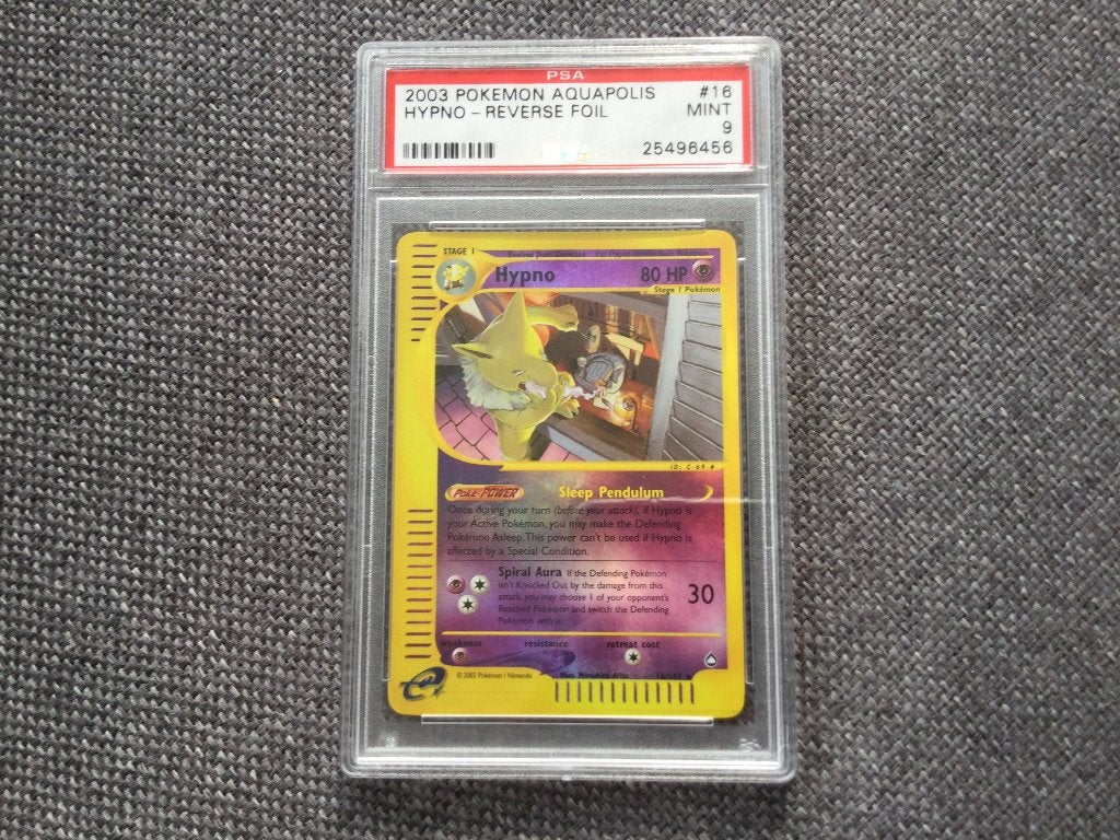 Hypno 16/147 Reverse Holo - Pokemon Aquapolis PSA 9, Verzenden, Zo goed als nieuw, Losse kaart, Foil