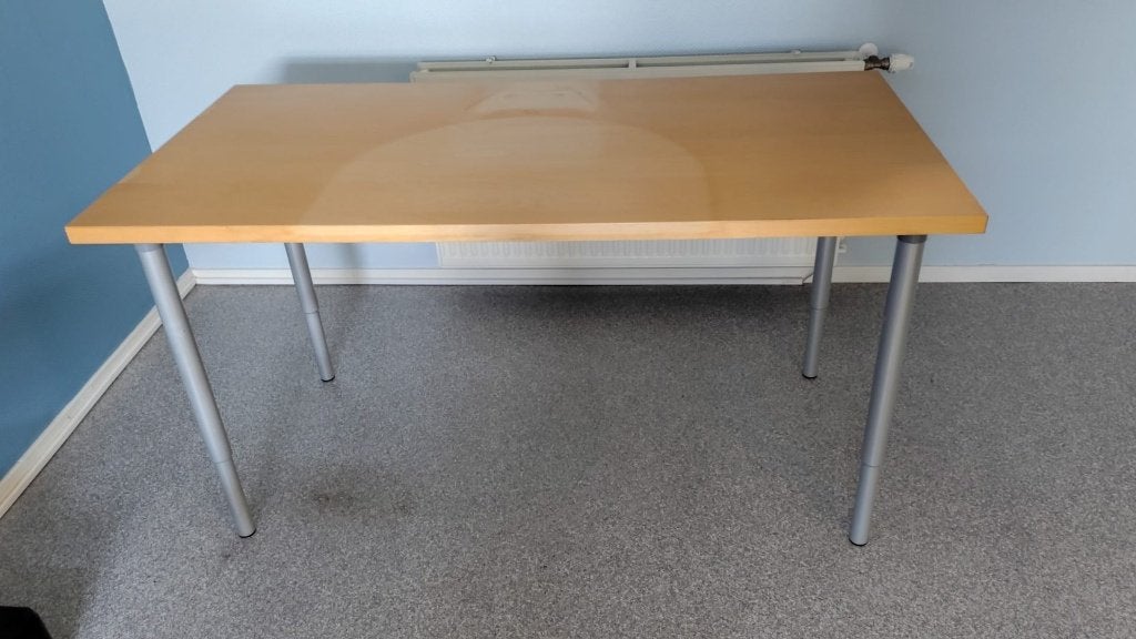 IKEA buro, Ophalen, Gebruikt, In hoogte verstelbaar, Spaanplaat of MDF