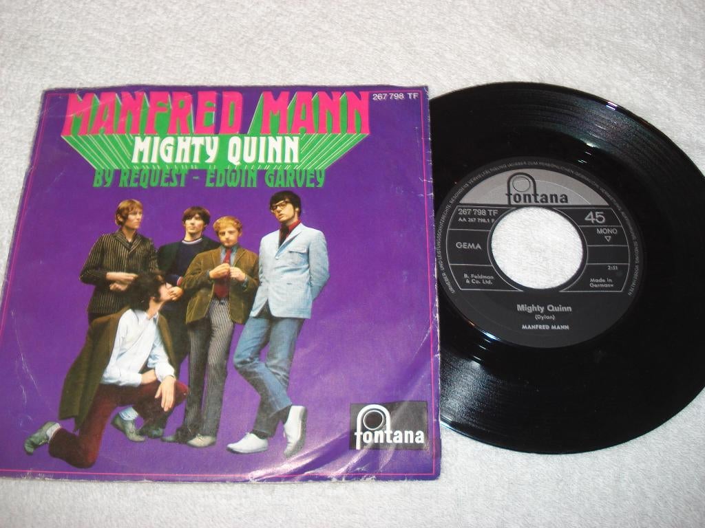 Manfred Mann     Mighty Quinn  Dtslnd      Orgineel, Ophalen of Verzenden, Zo goed als nieuw, Pop