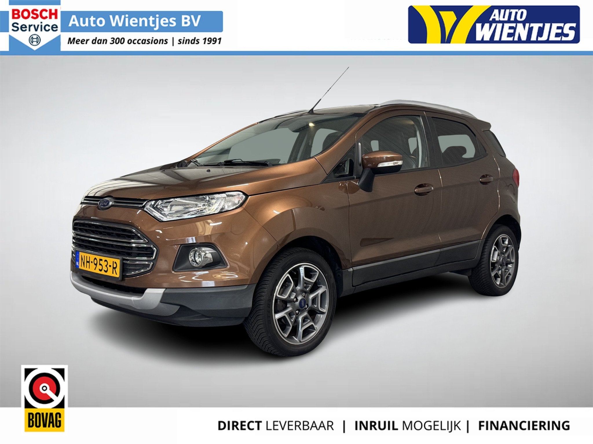 Ford Ecosport 1.0 EcoBoost | Titanium | Airco-Ecc | Cruise |, Auto's, Gebruikt, Euro 6, Ecosport, Elektrische ramen