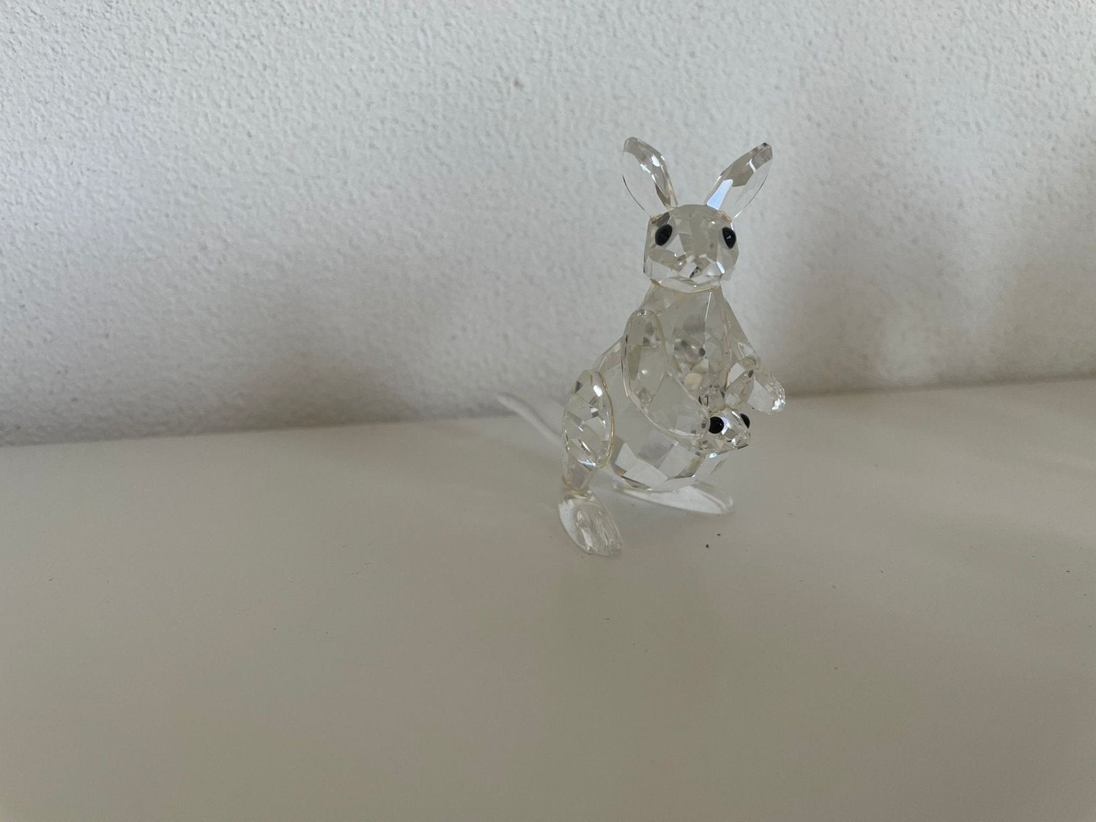 Swarovski Kangoeroe met baby - Kristal figuur, Verzamelen, Swarovski, Ophalen of Verzenden, Zo goed als nieuw, Figuurtje
