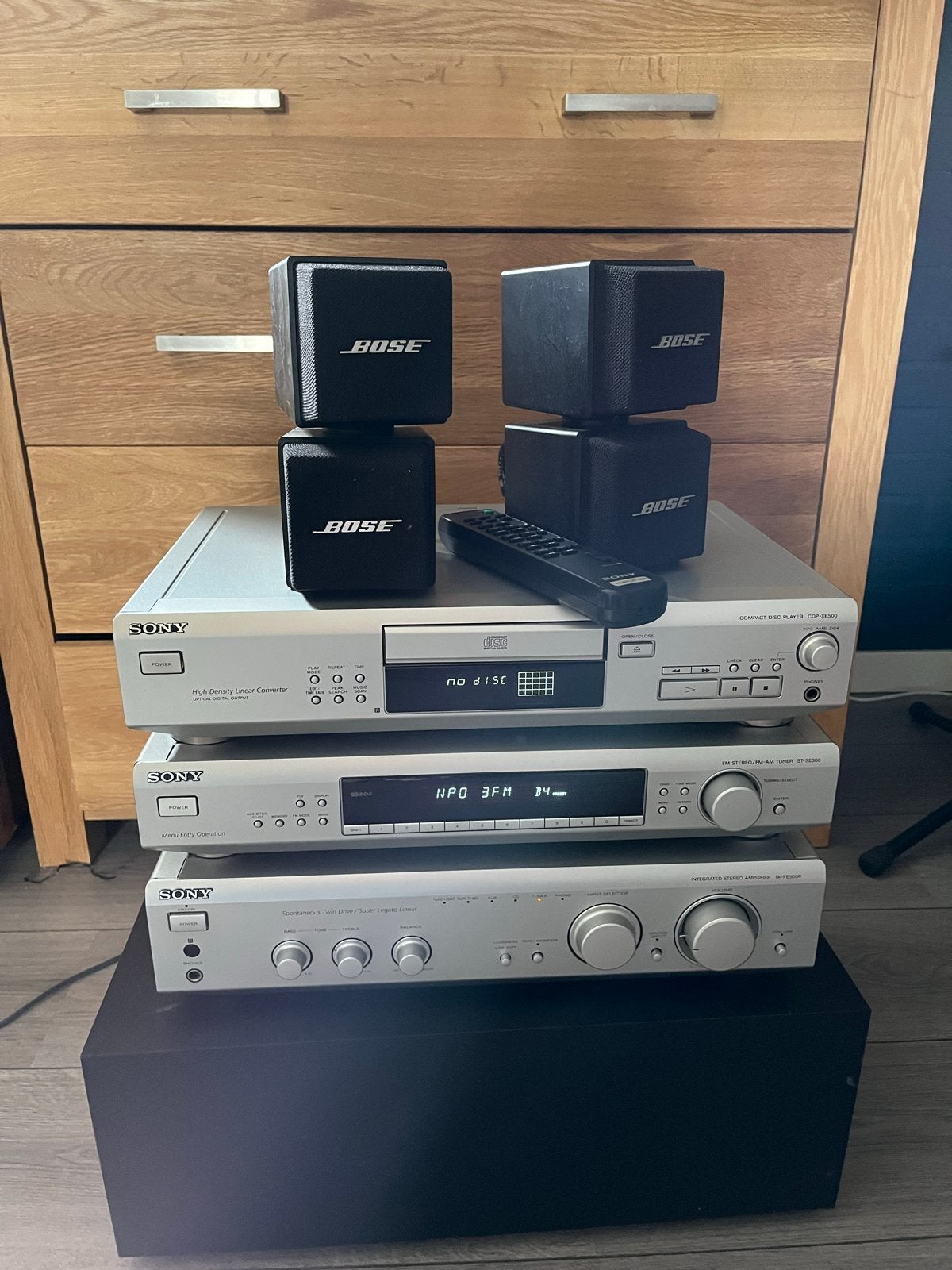 Sony Hifi Set met Bose Speakers en Afstandsbediening, Gebruikt, Sony, Cd-speler, Losse componenten