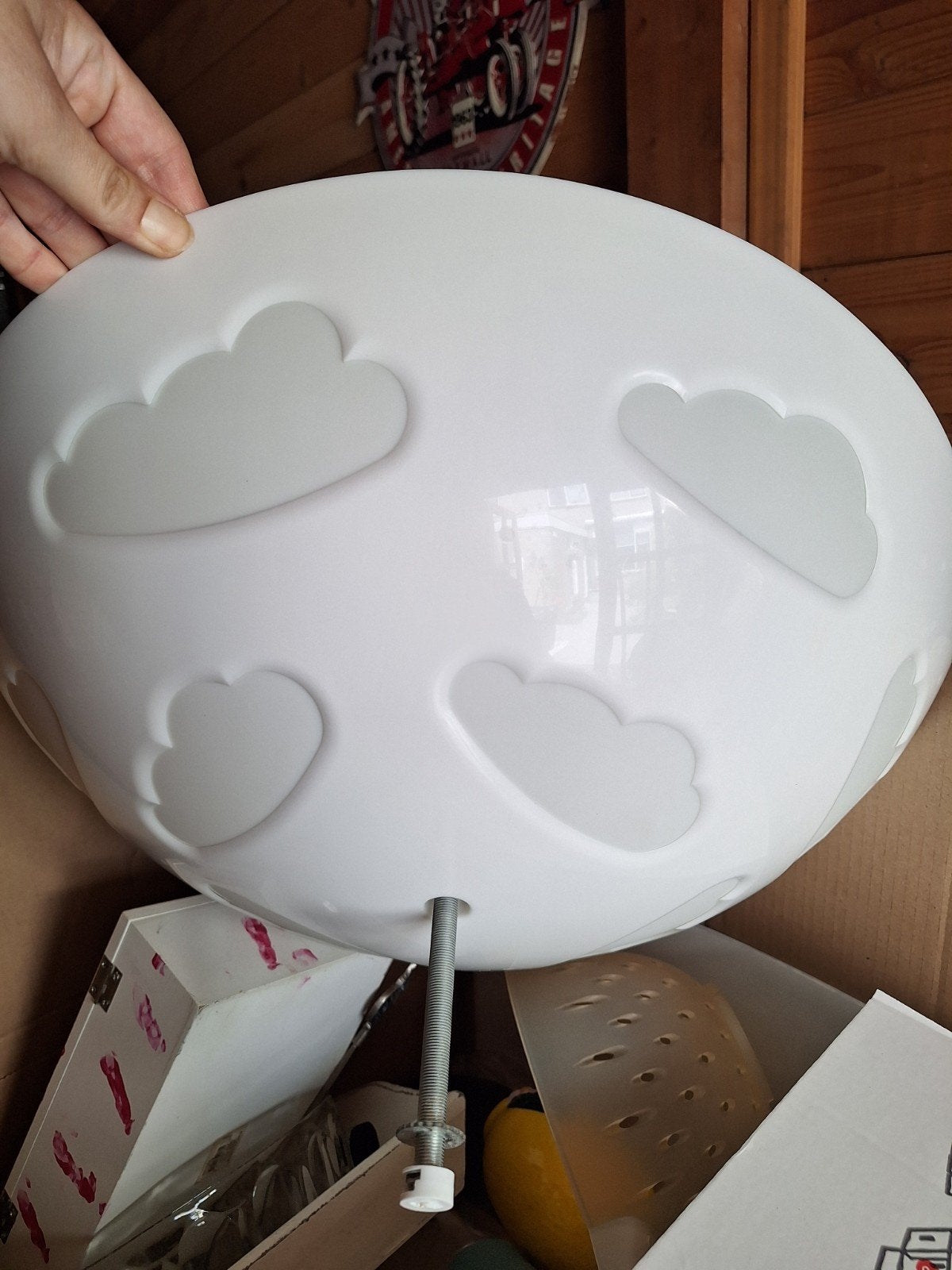 Wolkenlamp ikea, Ophalen, Gebruikt