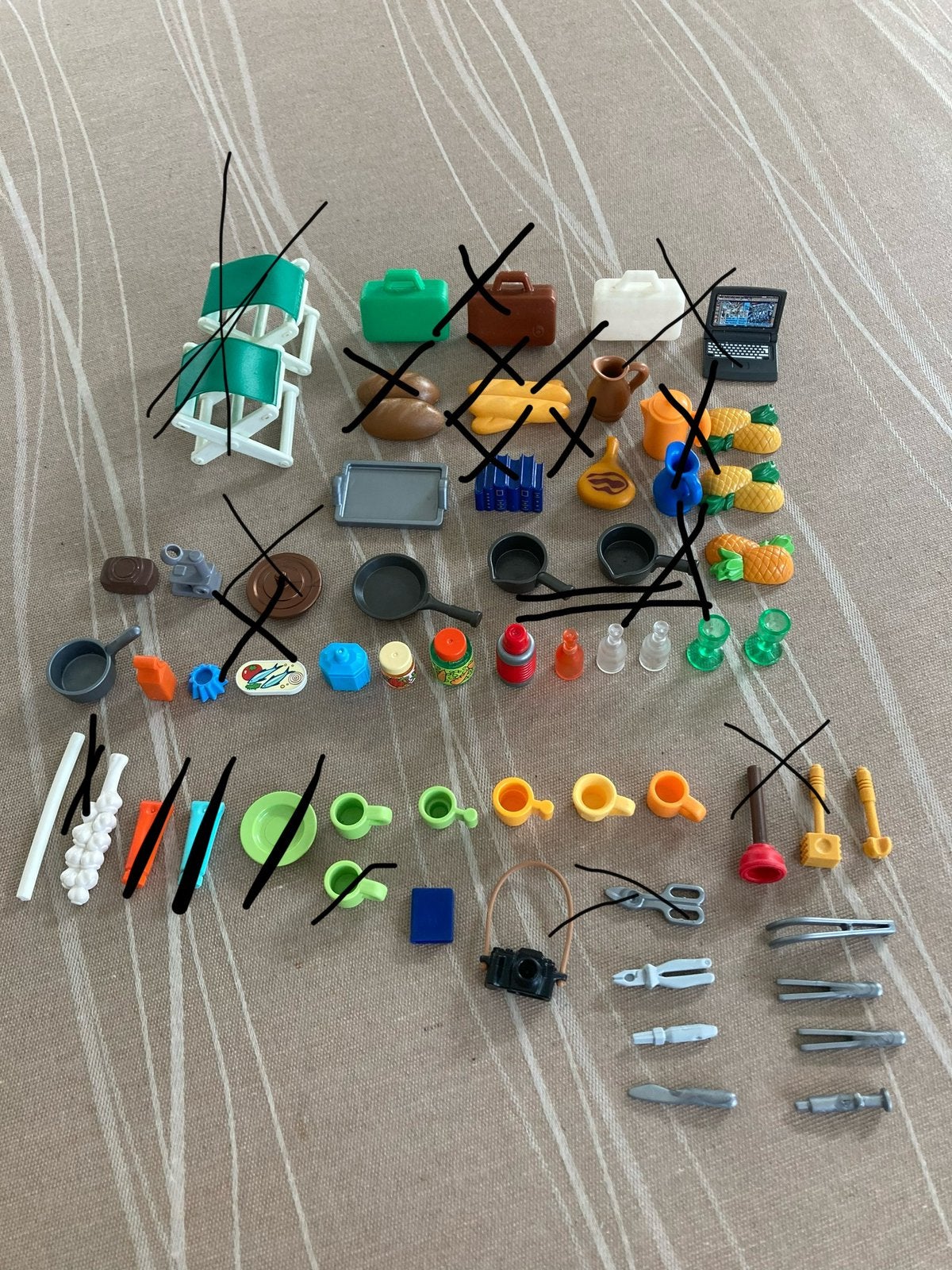 Playmobil huisraad klein., Ophalen of Verzenden, Zo goed als nieuw