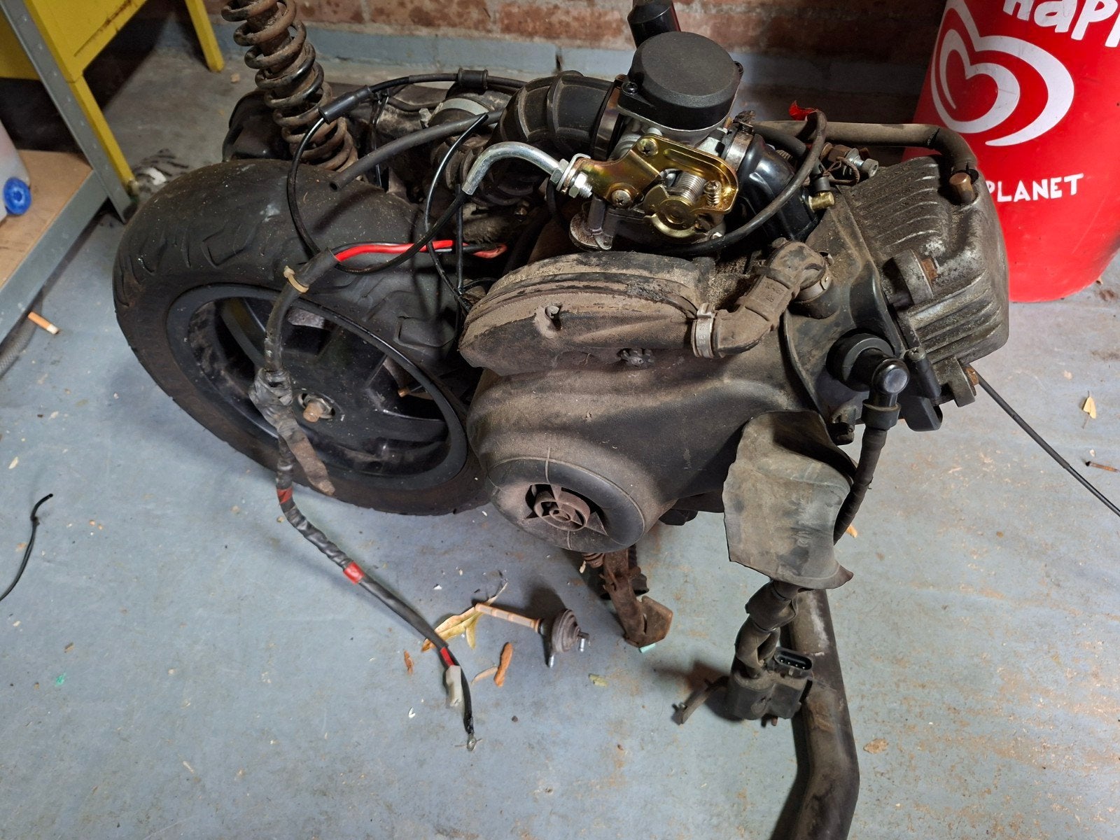 Piaggio Zip Motorblok 50cc, Fietsen en Brommers, Brommeronderdelen | Scooters, Ophalen, Gebruikt, Blok, Piaggio