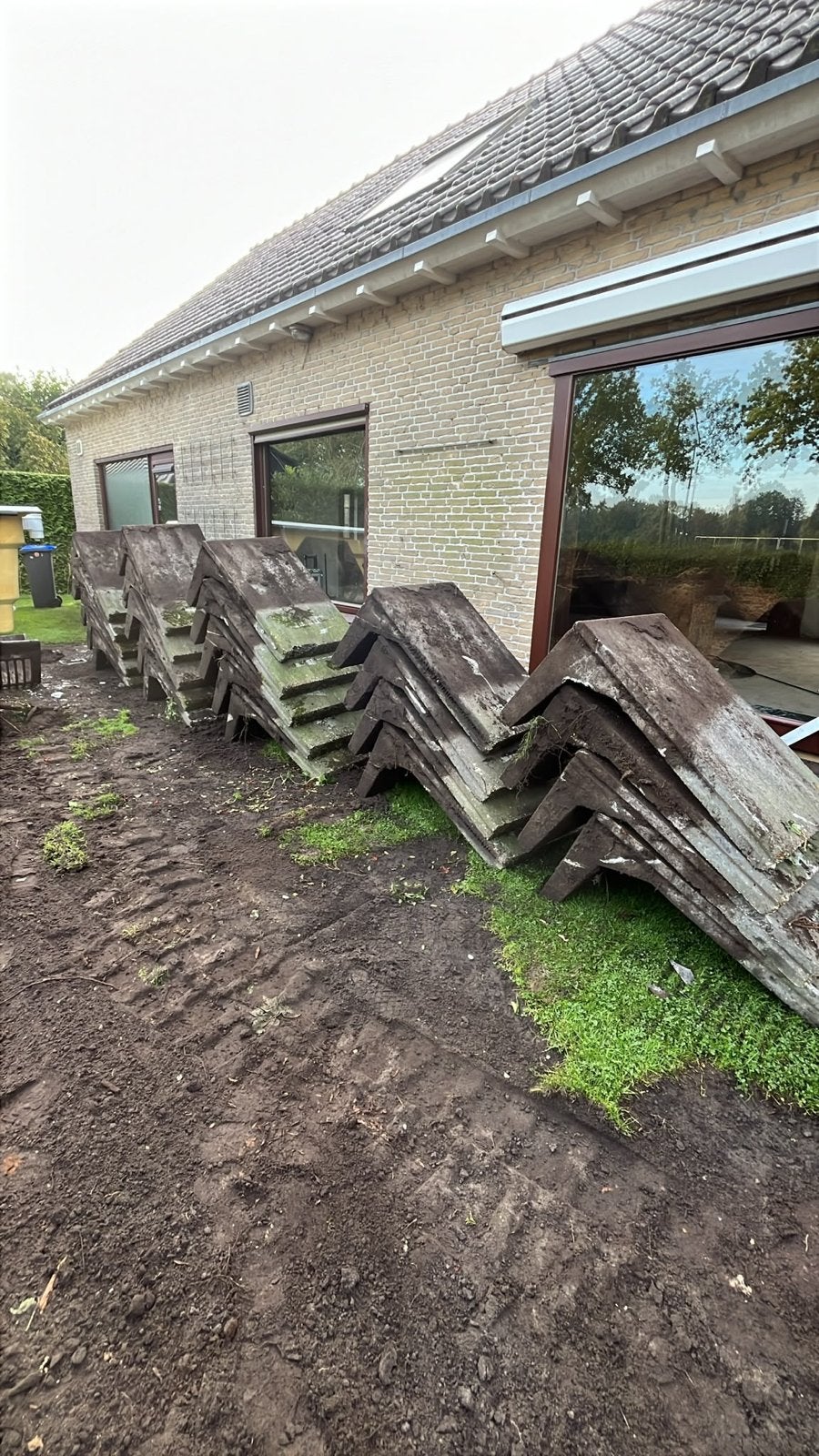 Keerwanden 55 cm breed, 1 meter hoog, Tuin en Terras, Ophalen, Gebruikt, 50 cm of meer, Beton