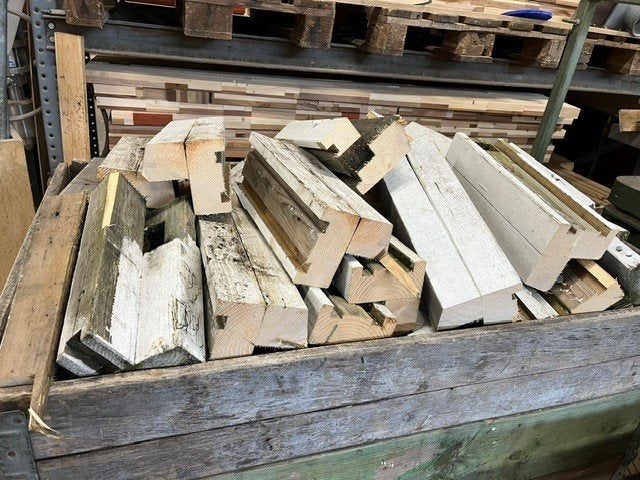 Kachelhout 6 kratten., 3 tot 6 m³, Ophalen, Overige houtsoorten, Blokken