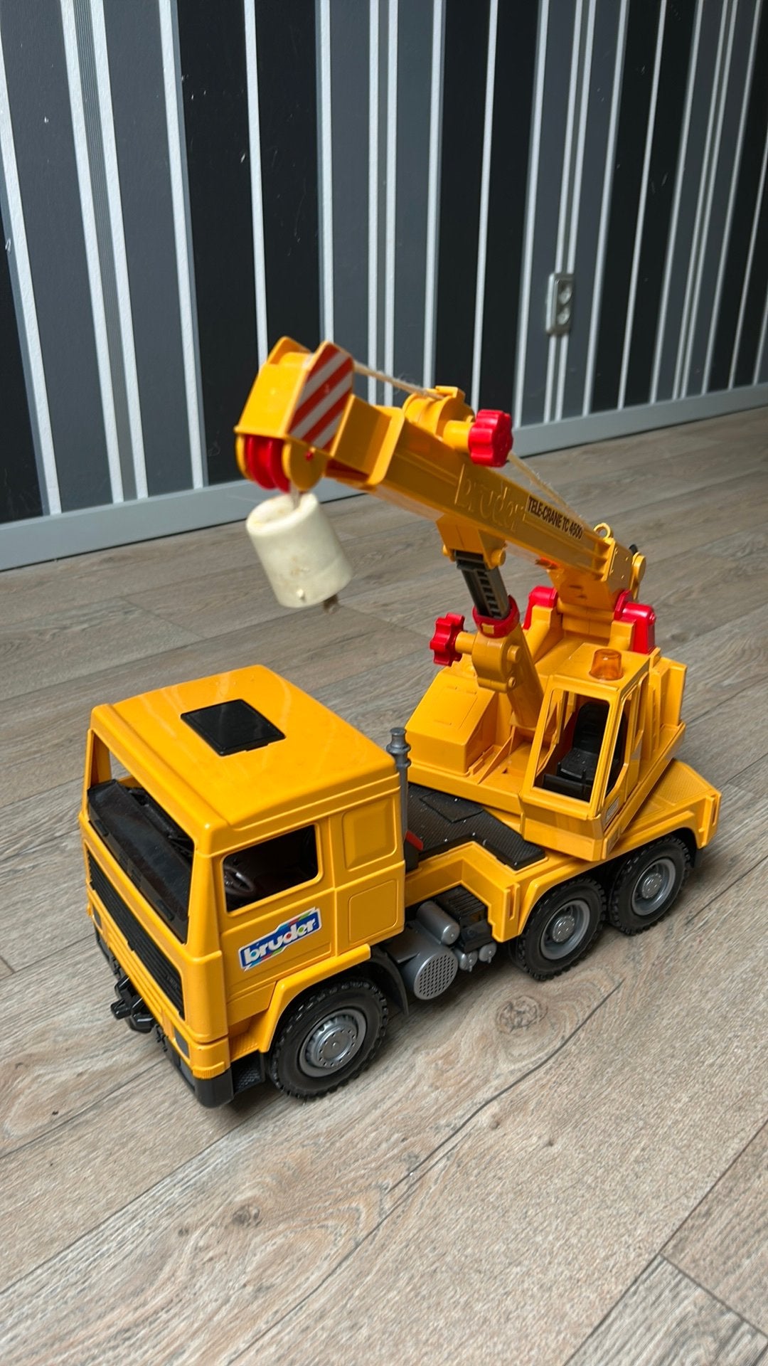 BRUDER tele-crane TC 4500, Kinderen en Baby's, Speelgoed | Speelgoedvoertuigen, Ophalen of Verzenden, Gebruikt