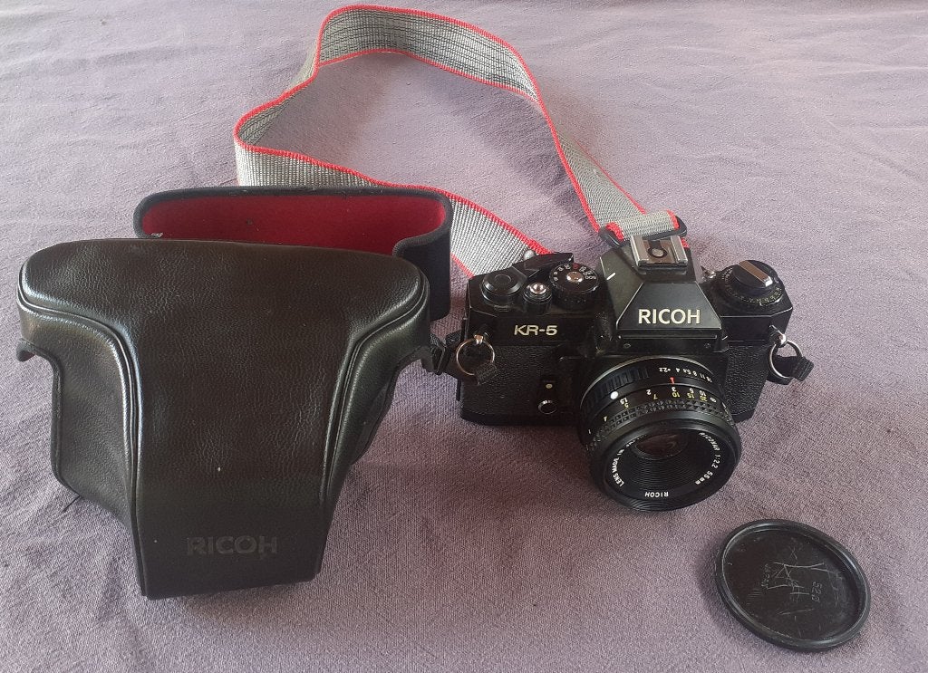 Ricoh KR-5 fotocamera, Audio, Tv en Foto, Fotocamera's Analoog, Ophalen of Verzenden, Gebruikt, Compact, Overige Merken