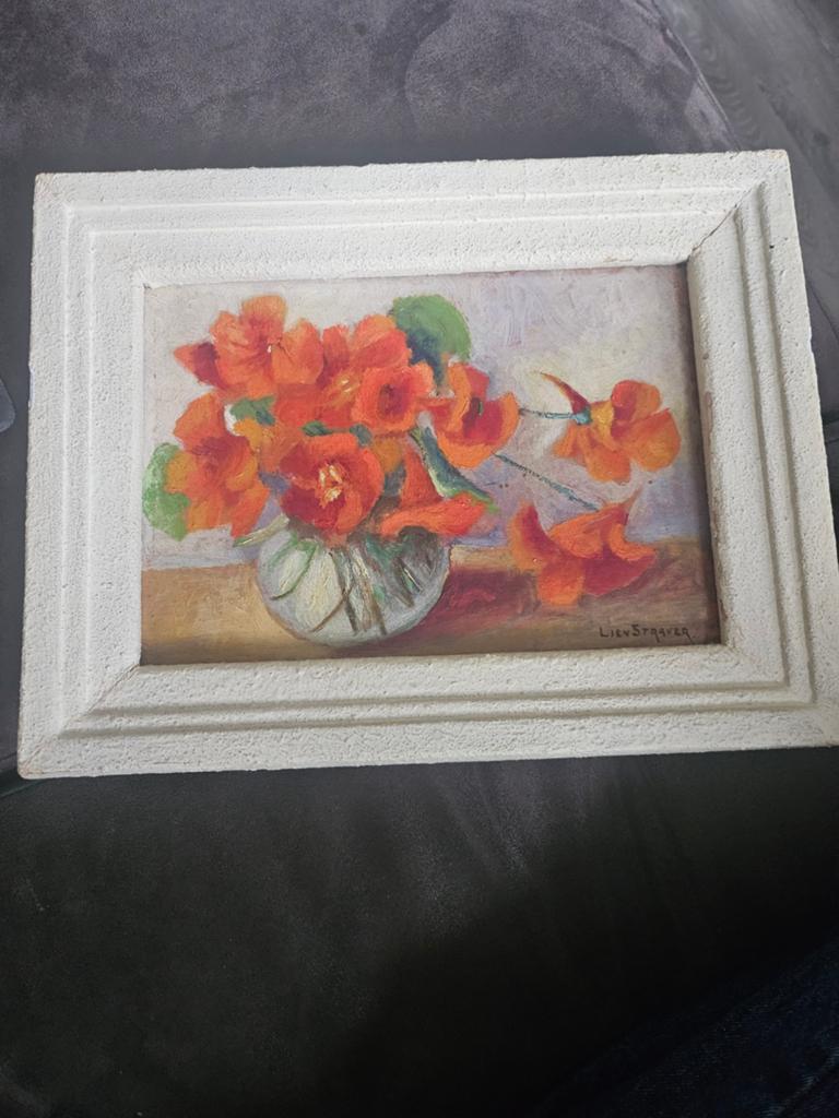 Schilderij bloemstilleven, Antiek en Kunst, Kunst | Schilderijen | Klassiek, Ophalen