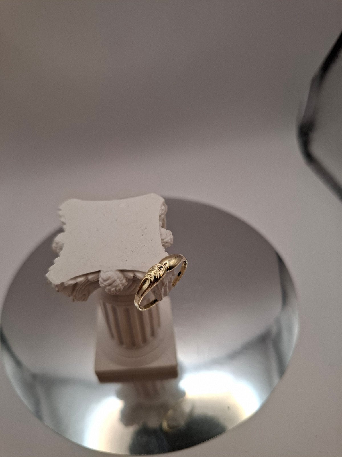 14k Gouden Ring met Diamantje - Maat 7.5 US, Gebruikt, Ophalen of Verzenden, 17 tot 18, Met edelsteen