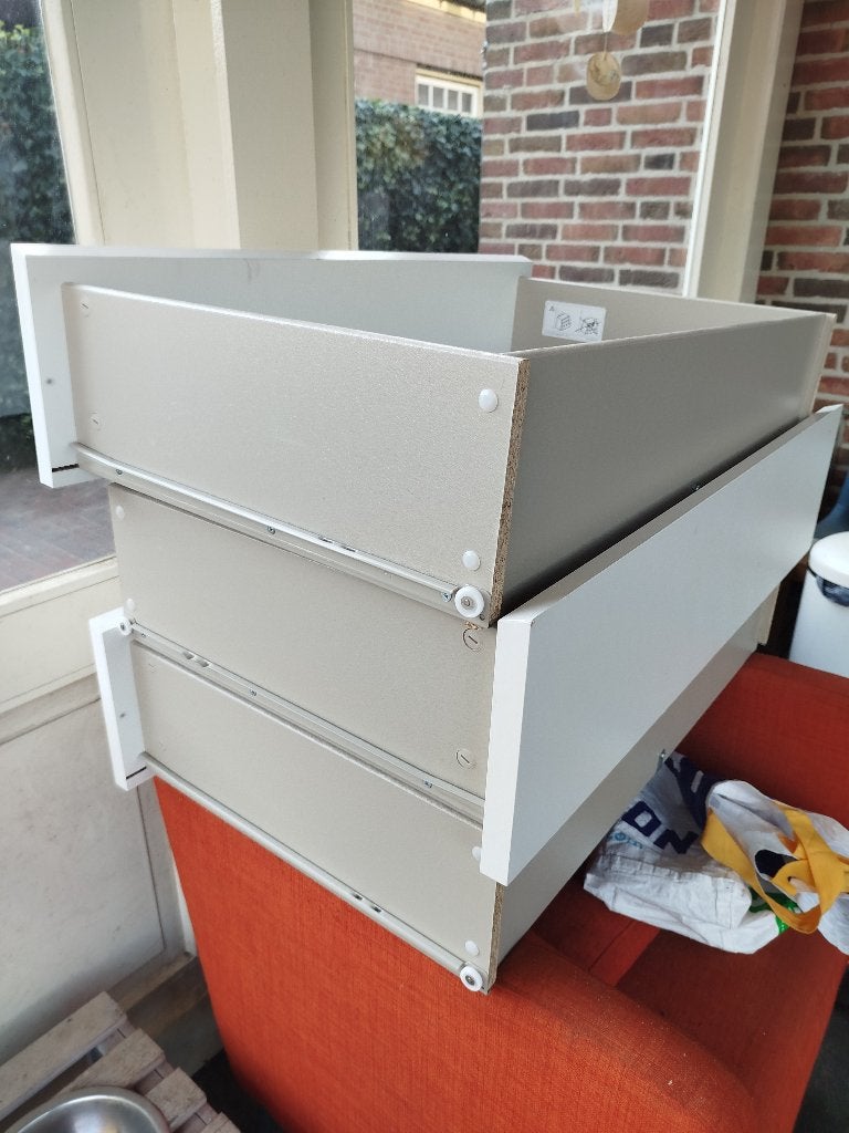 Lades + losse onderdelen (IKEA Malm 6 ladekast), Ophalen, Gebruikt, 5 laden of meer, 50 tot 100 cm