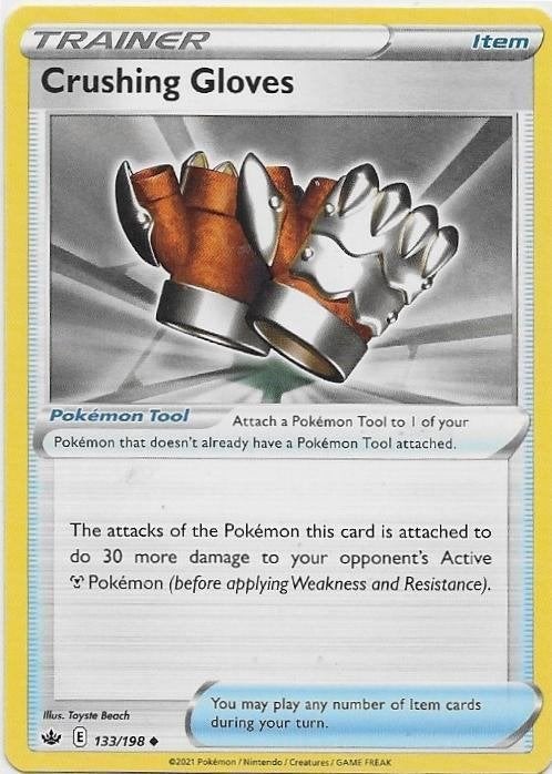 Chilling Reign,  Crushing Gloves [uncommon] 133/198, Verzenden, Nieuw, Losse kaart