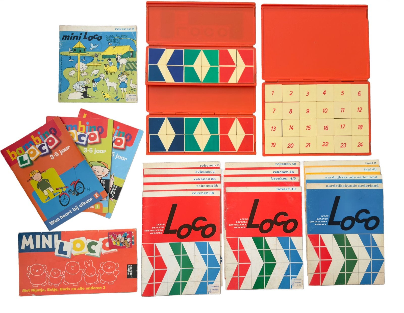 Grote collectie Loco en Mini Loco educatieve spellen, Ophalen of Verzenden, Gebruikt, Taal en Lezen