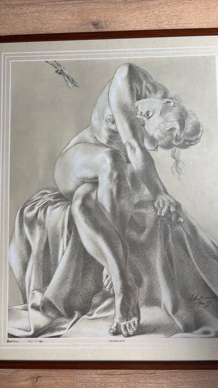Klassiek “Crossed Legs “ Sir William Flint, Antiek en Kunst, Ophalen of Verzenden