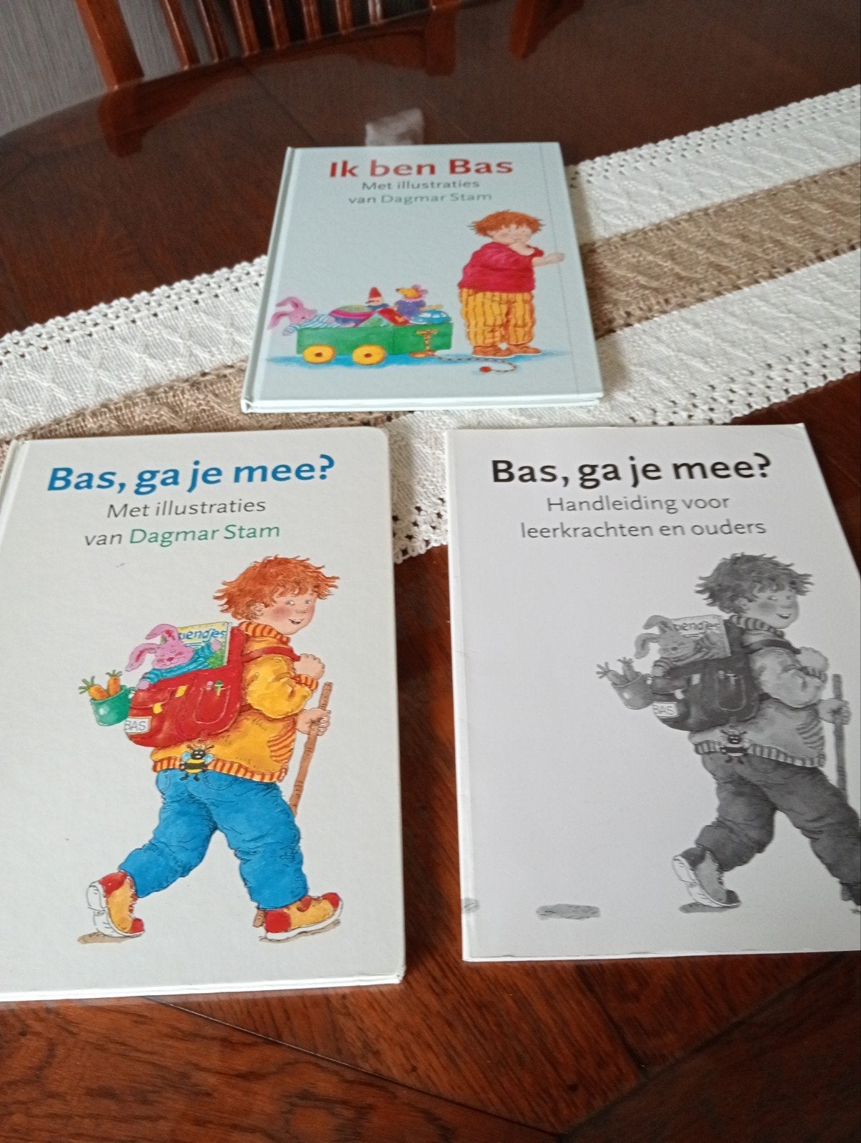 Boekenpakket: Ik ben Bas & Bas, ga je mee?, Boeken, Kinderboeken | Jeugd | onder 10 jaar, Zo goed als nieuw, Fictie algemeen, Ophalen of Verzenden