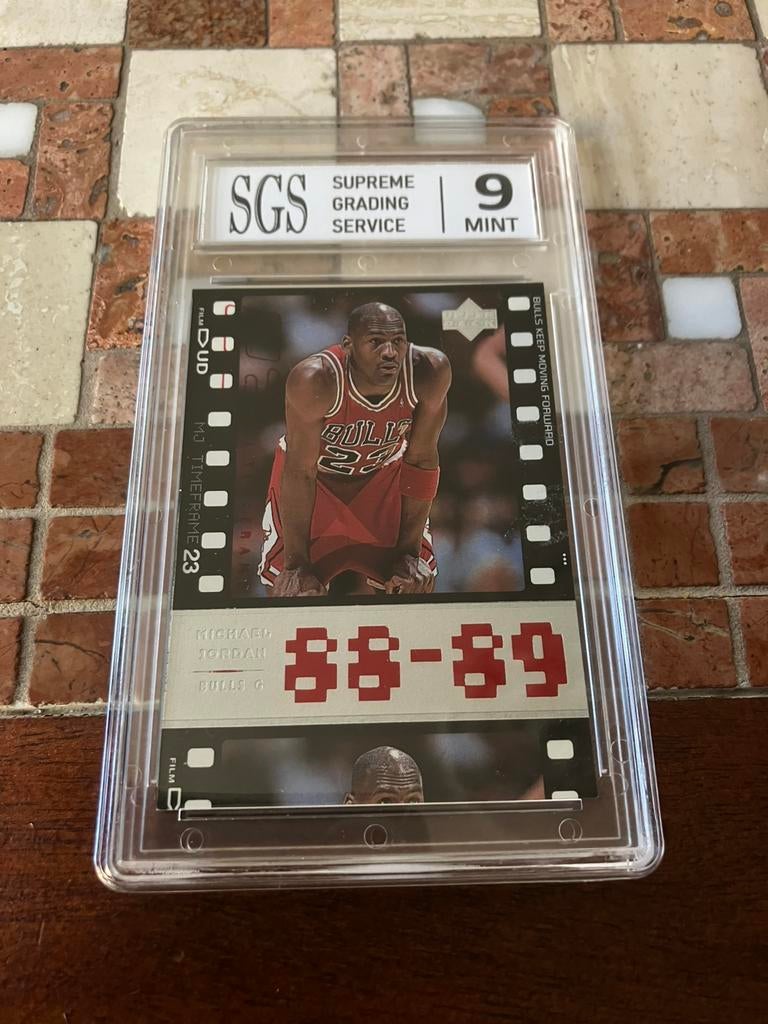 Michael Jordan 88-89 timeframe mint 9, Ophalen of Verzenden, Zo goed als nieuw, Plaatje