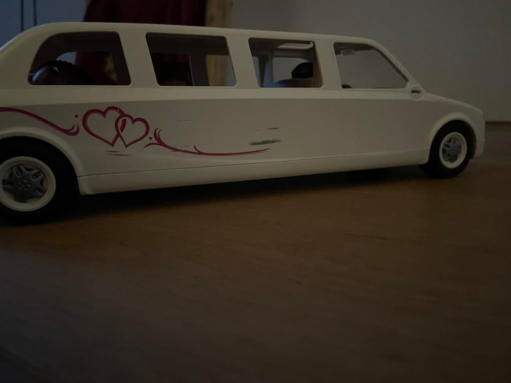 Playmobil limousine met 4 poppetjes en een waaiertje, Ophalen, Zo goed als nieuw, Complete set
