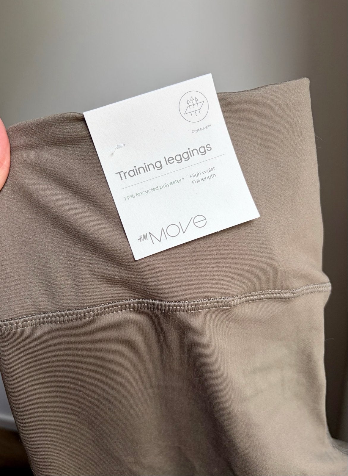 H&M Move DryMove Training Legging - Nieuw met kaartje, Bruin, Maat 42/44 (L), Nieuw, Ophalen of Verzenden