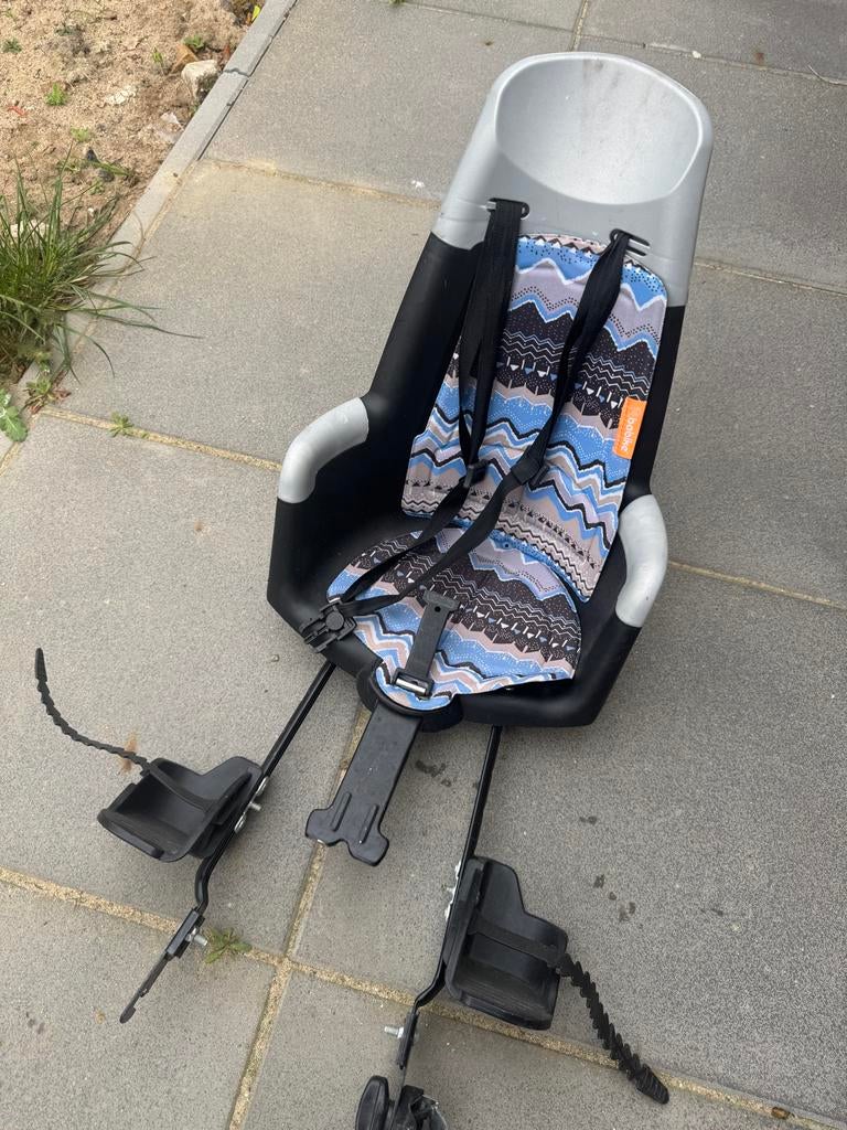 Bobike fietsstoeltje voor achterop, Ophalen, Gebruikt, Achterzitje, Voetsteuntjes