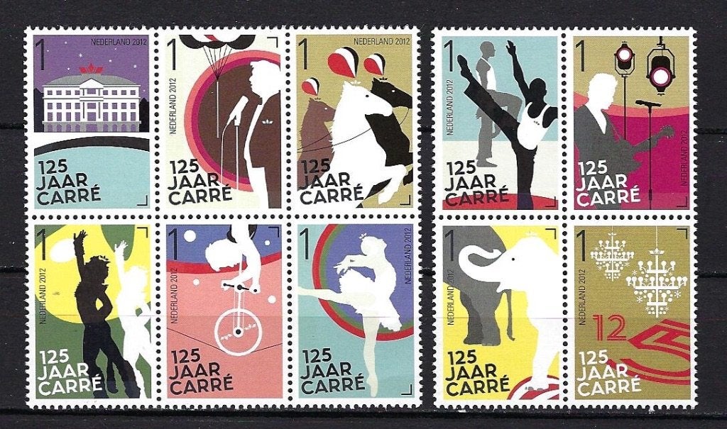 NVPH 2979/2988 (Carre 125 jaar) Postfris, Ophalen of Verzenden, Na 1940, Postfris