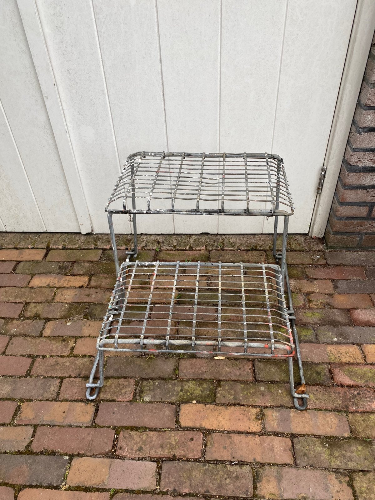 Caravan opstap rek 2 traps Vintage, Ophalen, Gebruikt