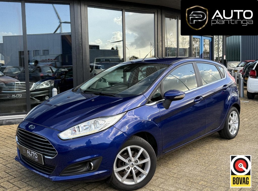 Ford Fiesta 1.0 EcoBoost Titanium | 101PK | NL AUTO | Onderh, Auto's, Ford, Voorwielaandrijving, Euro 6, Blauw, 23 km/l