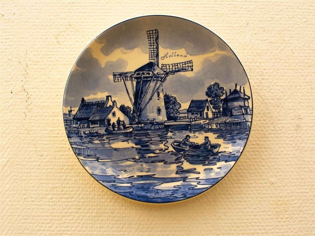 Delft wandbord 36357, Ophalen of Verzenden, Gebruikt