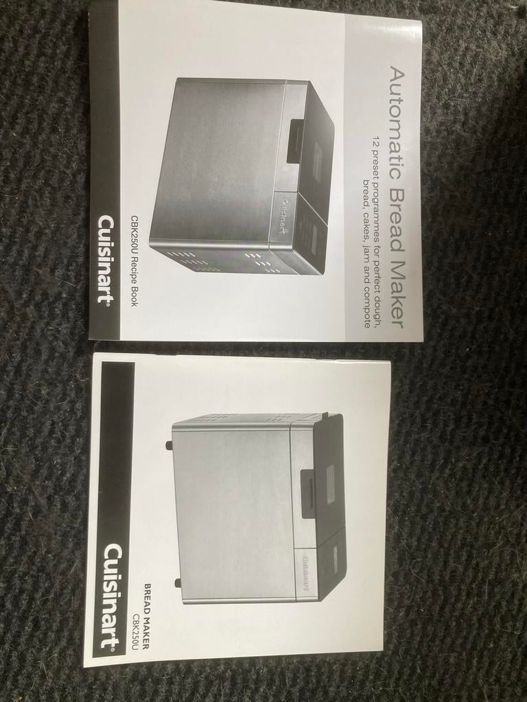 Cuisinart CBK250U broodbakmachine, Witgoed en Apparatuur, Broodbakmachines, Met timer, 800 tot 1200 gram deeg, Ophalen of Verzenden