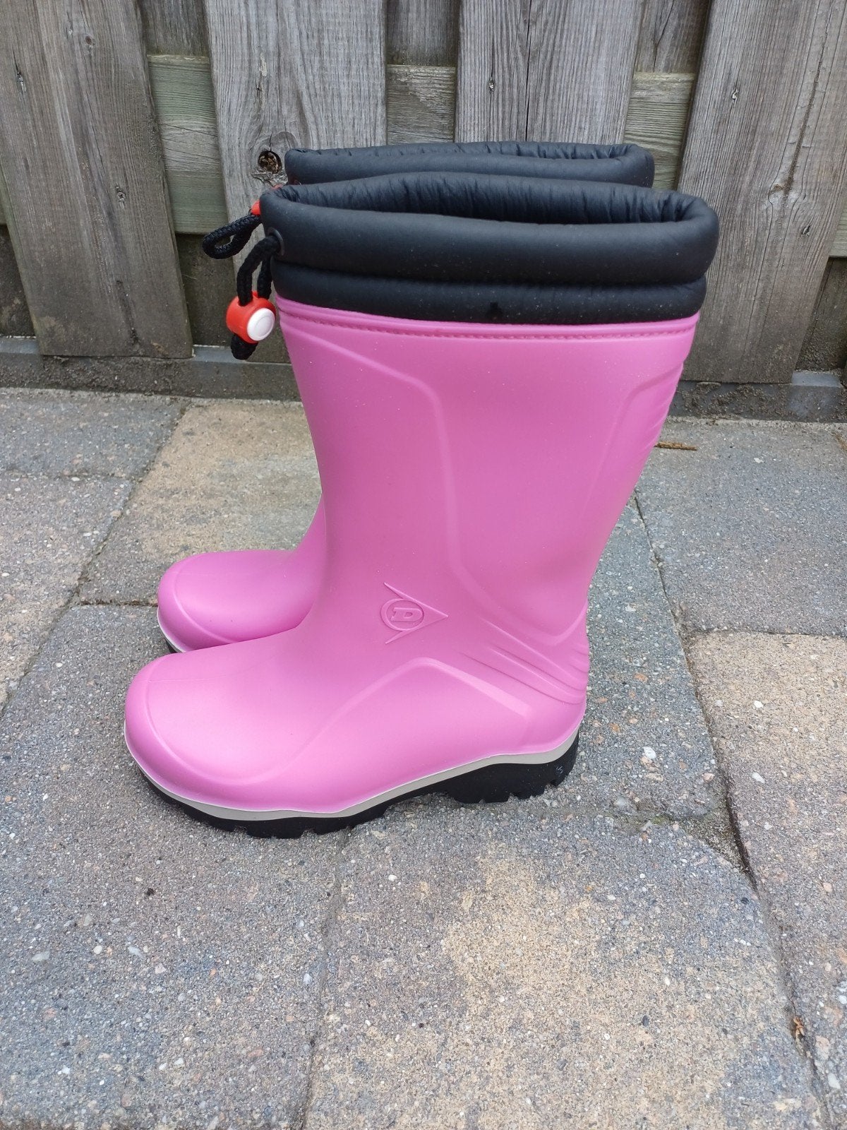 Dunlop meisjes laarzen met binnenvoering, maat 34. Z.G.A.N., Ophalen of Verzenden, Zo goed als nieuw, Dunlop, Meisje