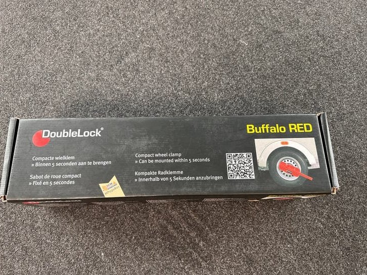 DoubleLock Buffalo RED Compacte Wielklem SCM Goedgekeurd, Ophalen, Nieuw