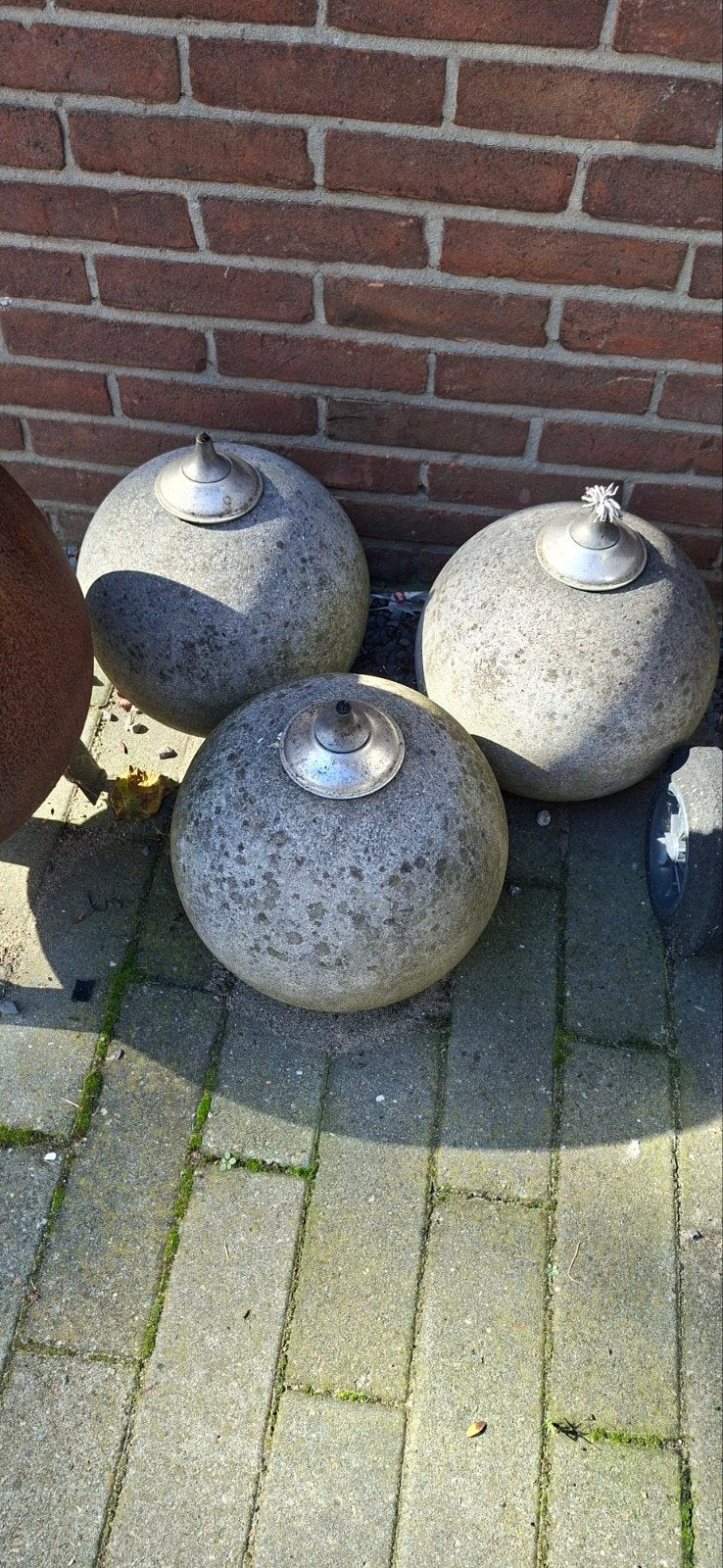 Set van 3 Tuinfakkels / Olielampen - Sfeervolle Verlichting, Tuin en Terras, Ophalen, Gebruikt, Vuurkorf