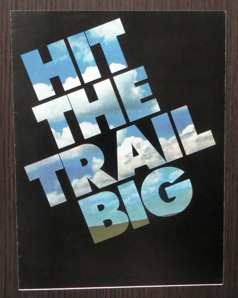 Folder Hit the trail big - Triumph 250 - 1971 - 4 blz, Verzenden, Triumph