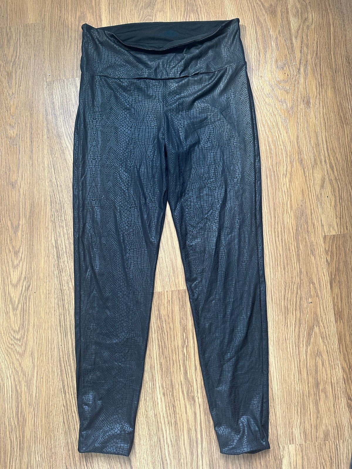 Zwarte legging met slangenprint - Maat XL, Kleding | Dames, Leggings, Maillots en Panty's, Zwart, Ophalen of Verzenden, Gedragen