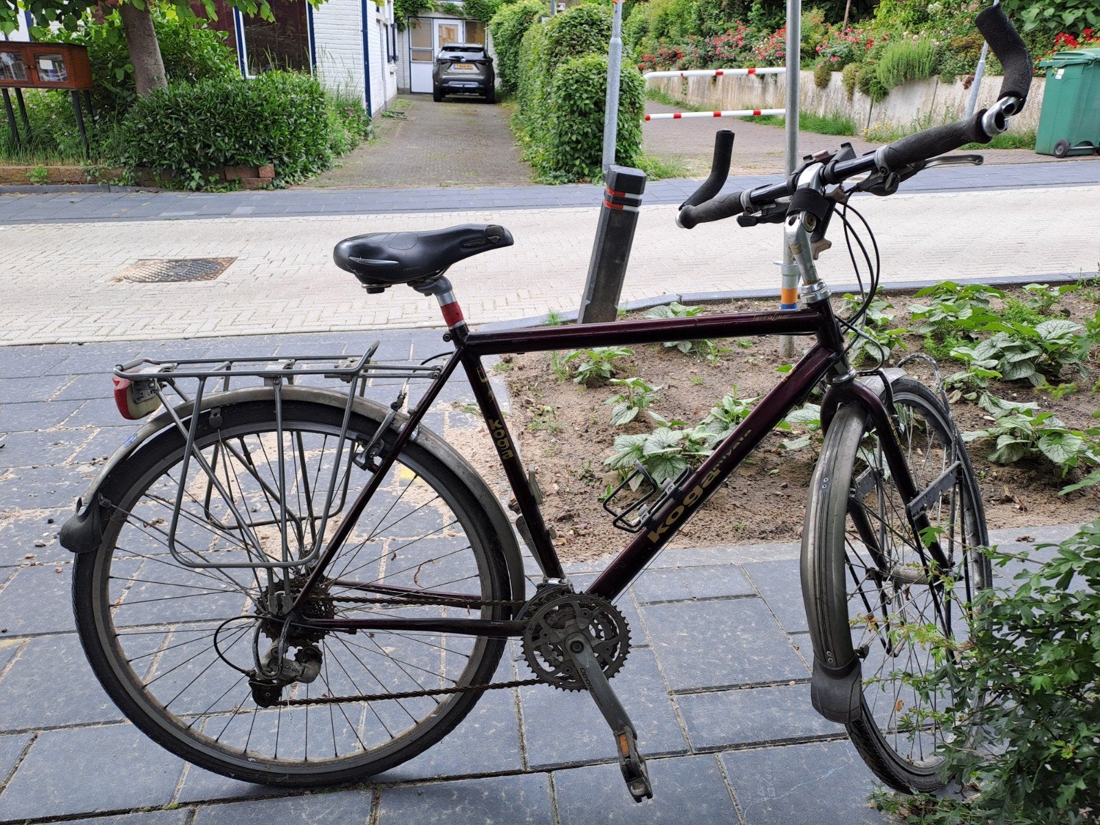 Koga Terraliner Herenfiets - Gebruikt, Fietsen en Brommers, Ophalen, 28 inch, Gebruikt, Velgrem