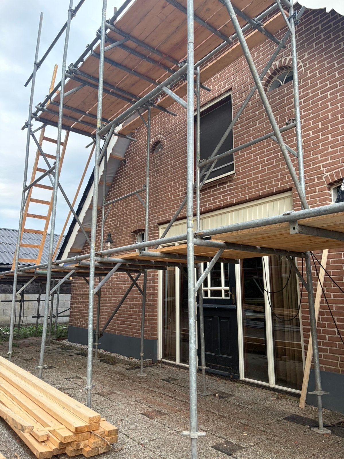 Complete gevelsteiger, Ophalen, Gebruikt, Gevelsteiger, 5 meter of hoger