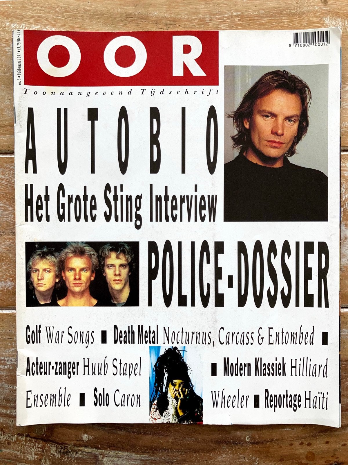 OOR Magazine 1991 STING Afghan Wigs POLICE Christy Moore, Ophalen of Verzenden, Zo goed als nieuw, Muziek, Film of Tv
