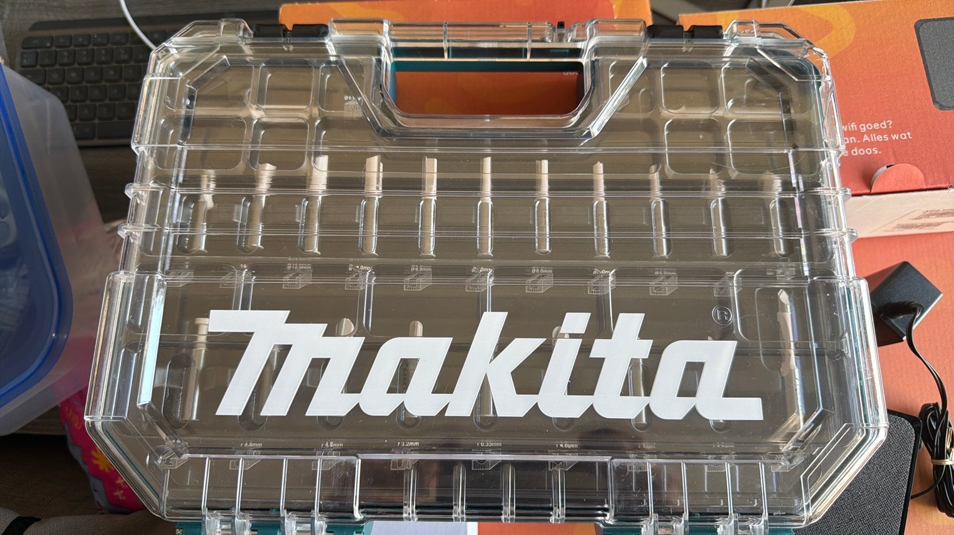 Makita freesset - D74784, Doe-het-zelf en Verbouw, Gereedschap | Freesmachines, Ophalen, Nieuw, Elektrisch, Bovenfrees