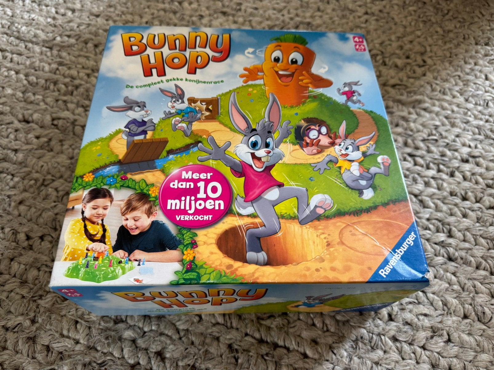 Bunny hop spel, Drie of vier spelers, Ophalen, Gebruikt