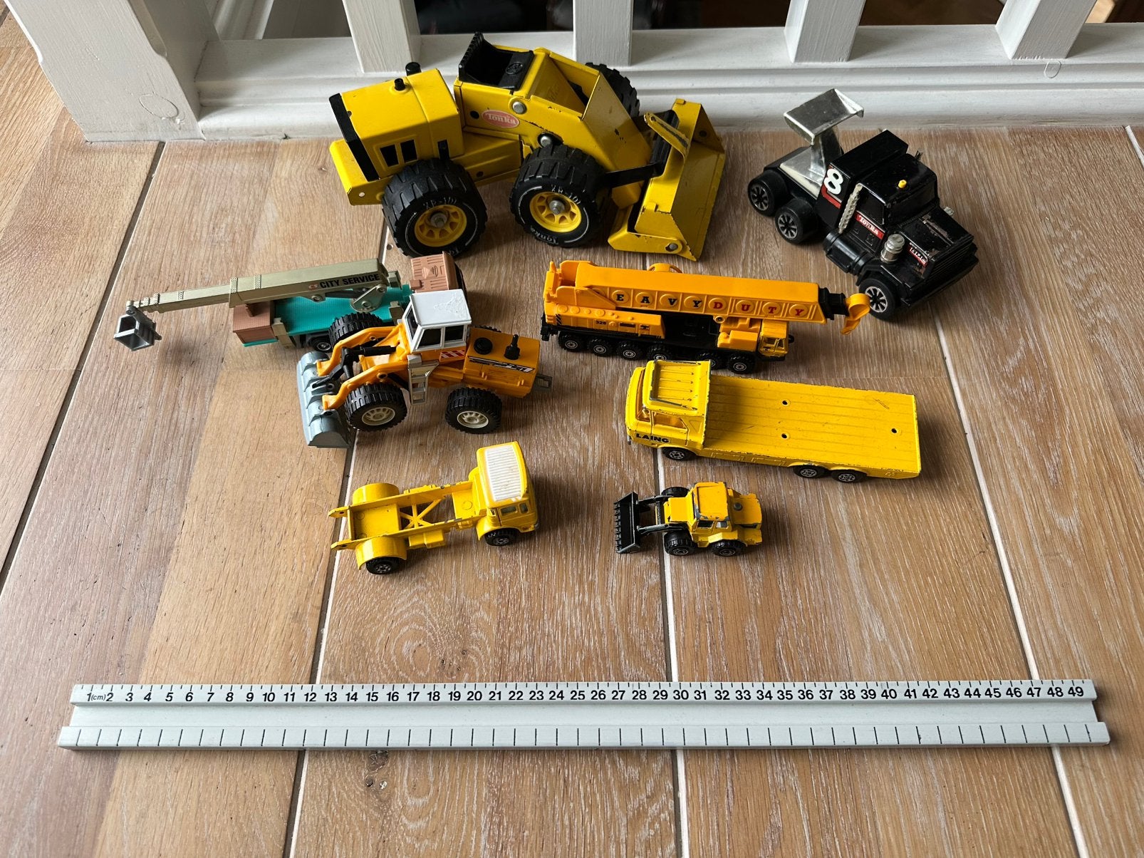 Tonka diverse werk auto’s o.a grote bulldozer en kleinere., Kinderen en Baby's, Speelgoed | Speelgoedvoertuigen, Ophalen