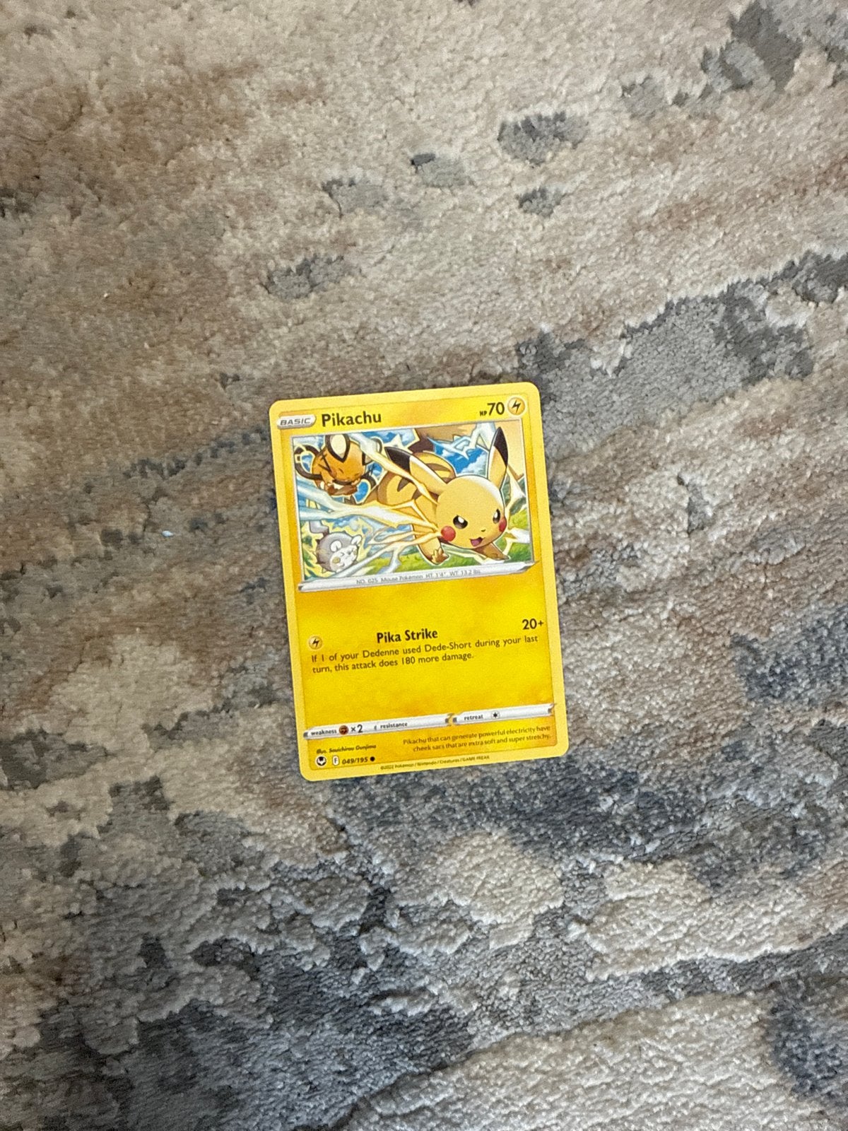 Pikachu Pokémon Kaart - Basic - Zo goed als nieuw, Ophalen of Verzenden, Zo goed als nieuw, Losse kaart