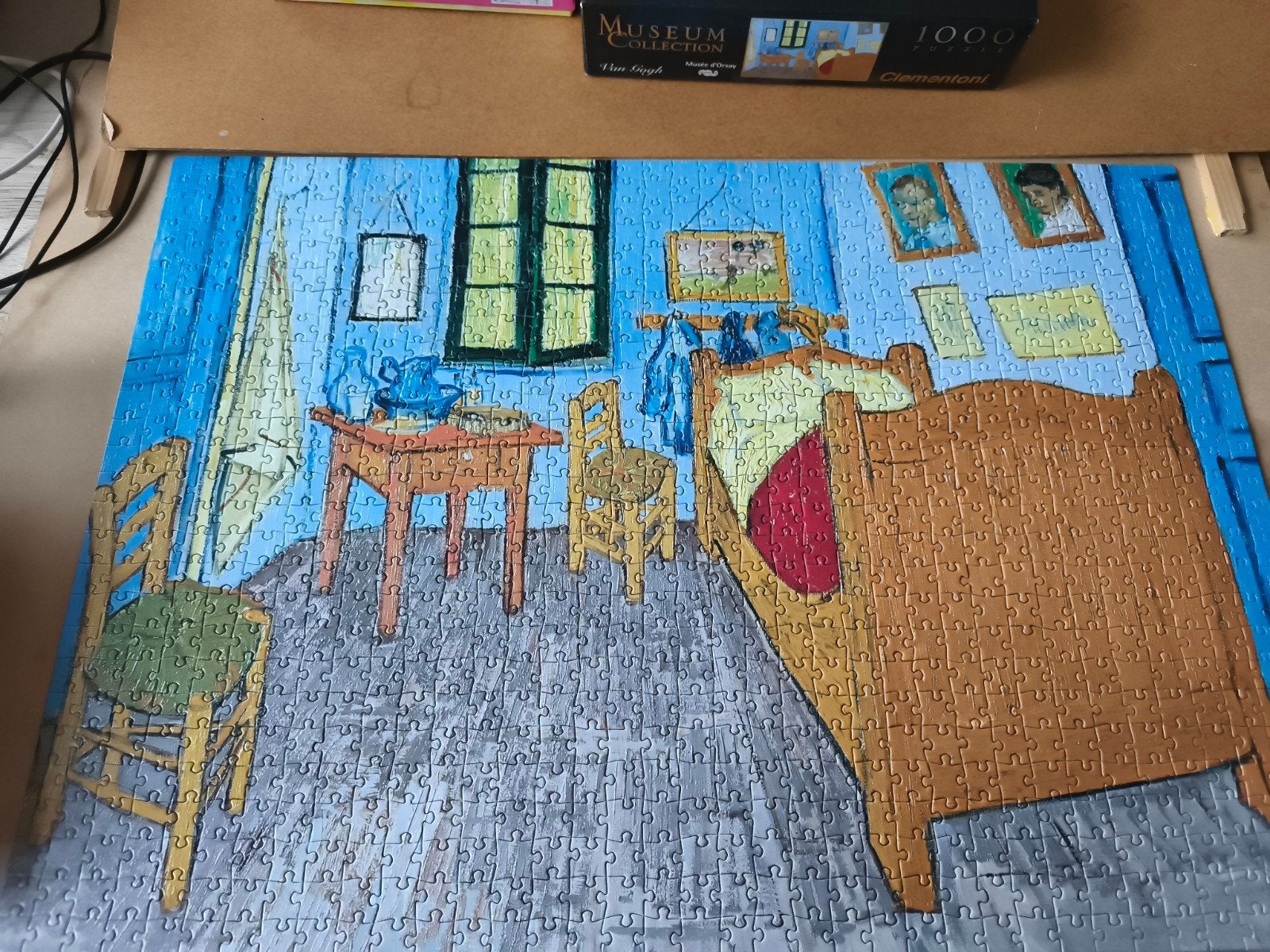 Clementoni Museum Collection Van Gogh Slaapkamer Puzzel 1000, Ophalen of Verzenden, 500 t/m 1500 stukjes, Zo goed als nieuw, Legpuzzel