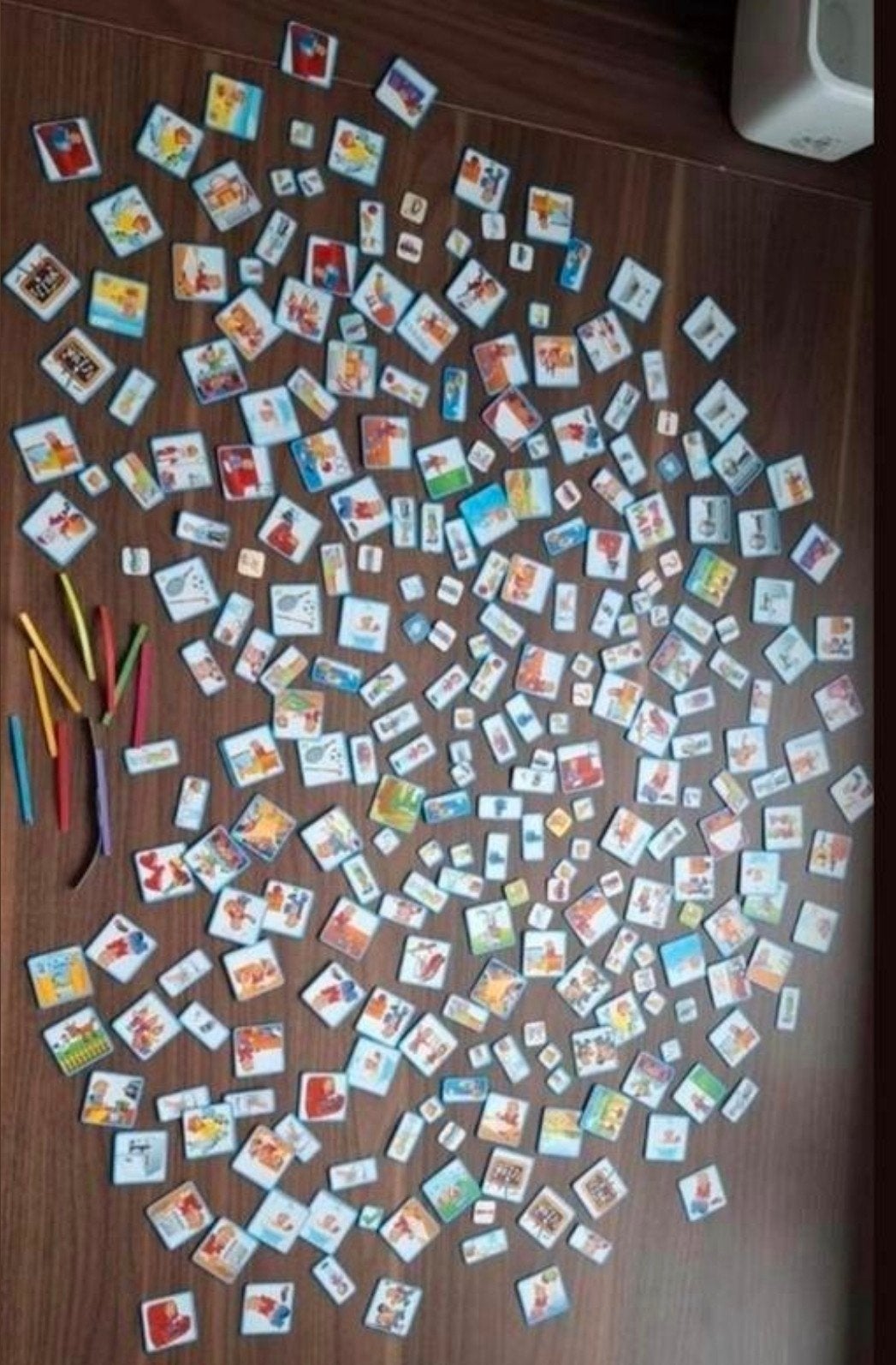 Héél veel magneten voor dagactiviteiten (pictogrammen), Ophalen of Verzenden, Koffie of Thee, Zegels, Bonnen of Punten