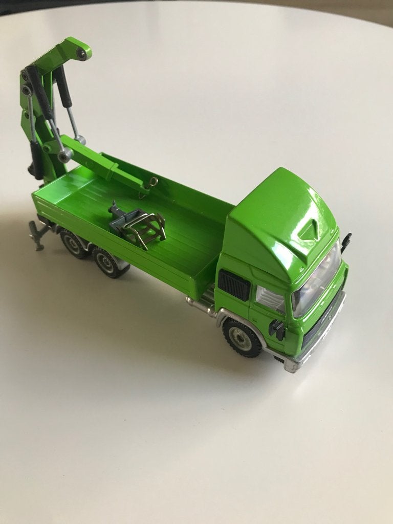 SIKU Iveco Turbostar met laadkraan, Ophalen of Verzenden, Gebruikt, Bus of Vrachtwagen, SIKU