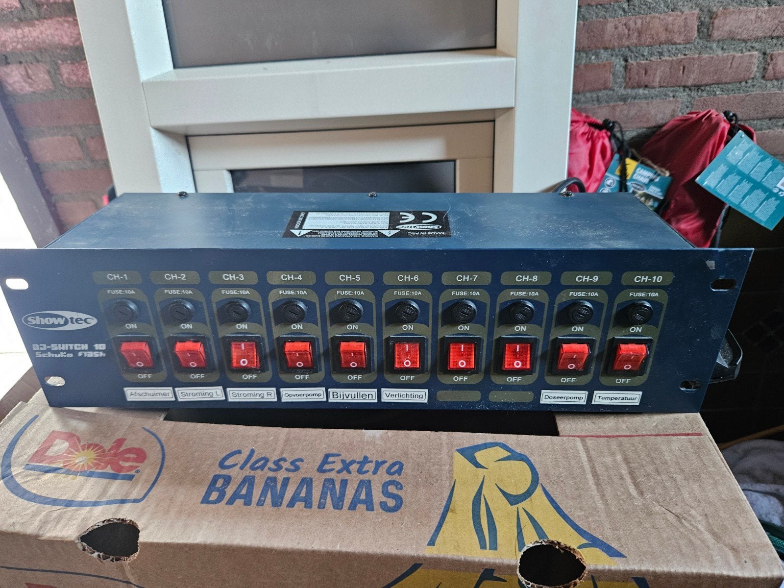 Showtec D3-Switch 10 Schakelpaneel, Ophalen of Verzenden, Zo goed als nieuw